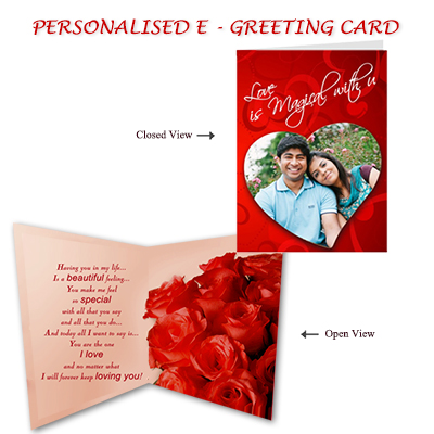 "Personalised E - Greeting Card (Love You) - Click here to View more details about this Product